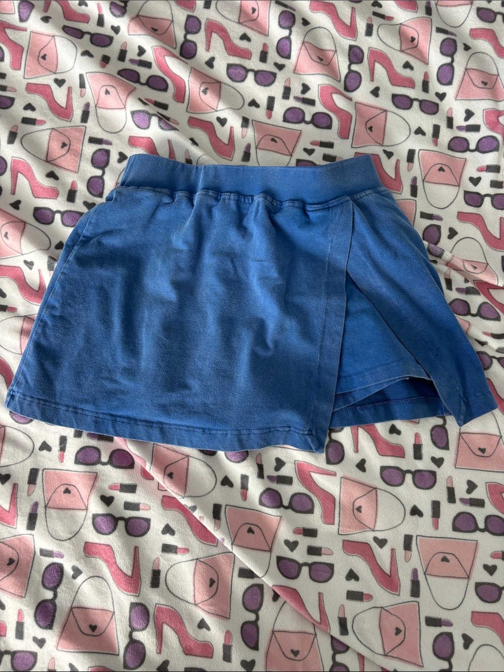 Blue Athletic Skort - Solid Royal Blue
